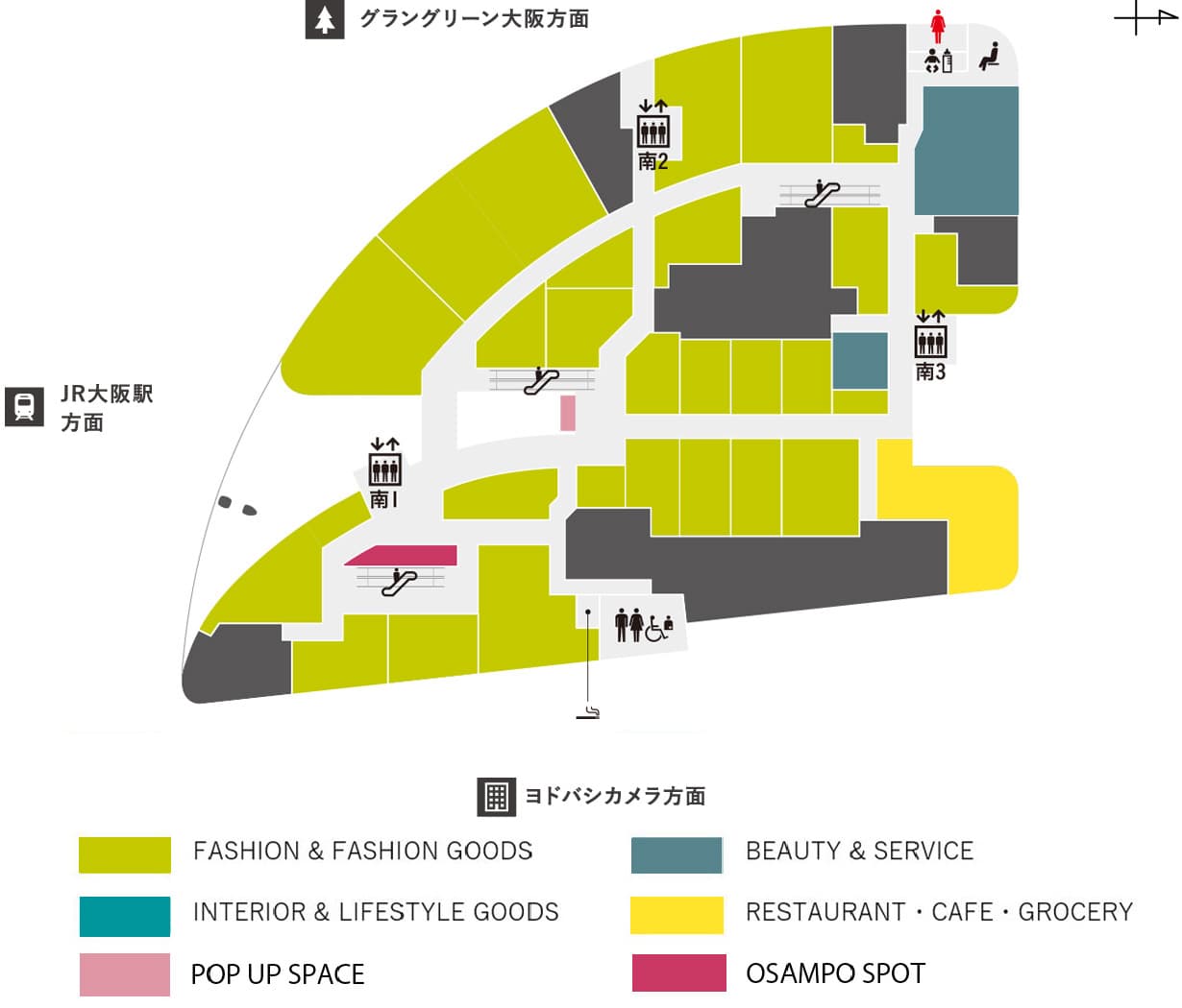 【催事】OSAMPO SPOTの図面・フロアマップ